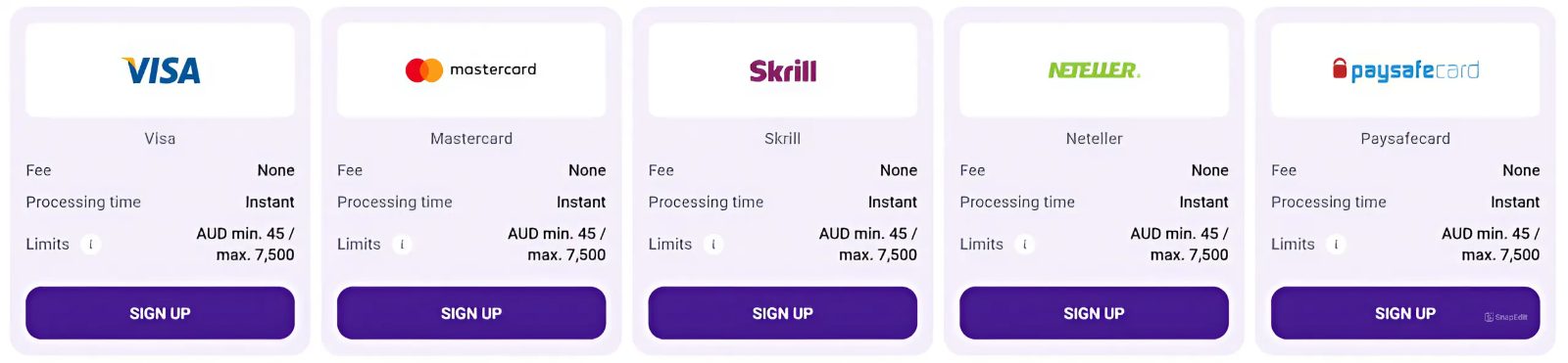 Deposit & Withdraw at CrownSlots