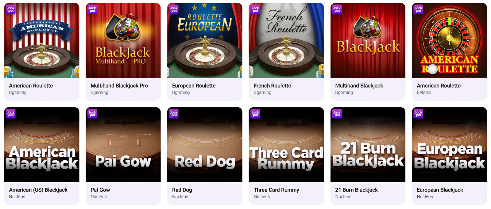 Table Games at CrownSlots Online Casino