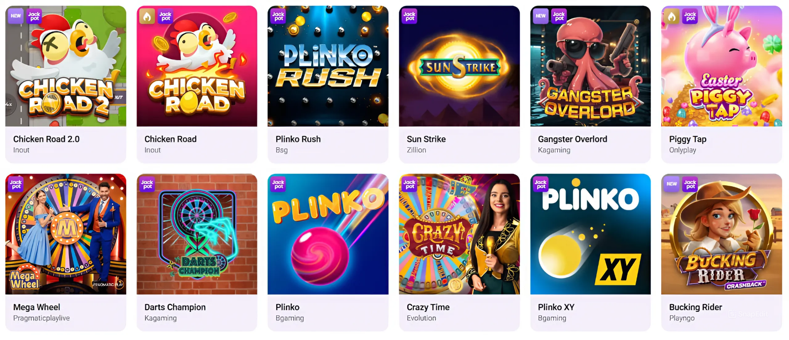 Instant Games at CrownSlots Online Casino